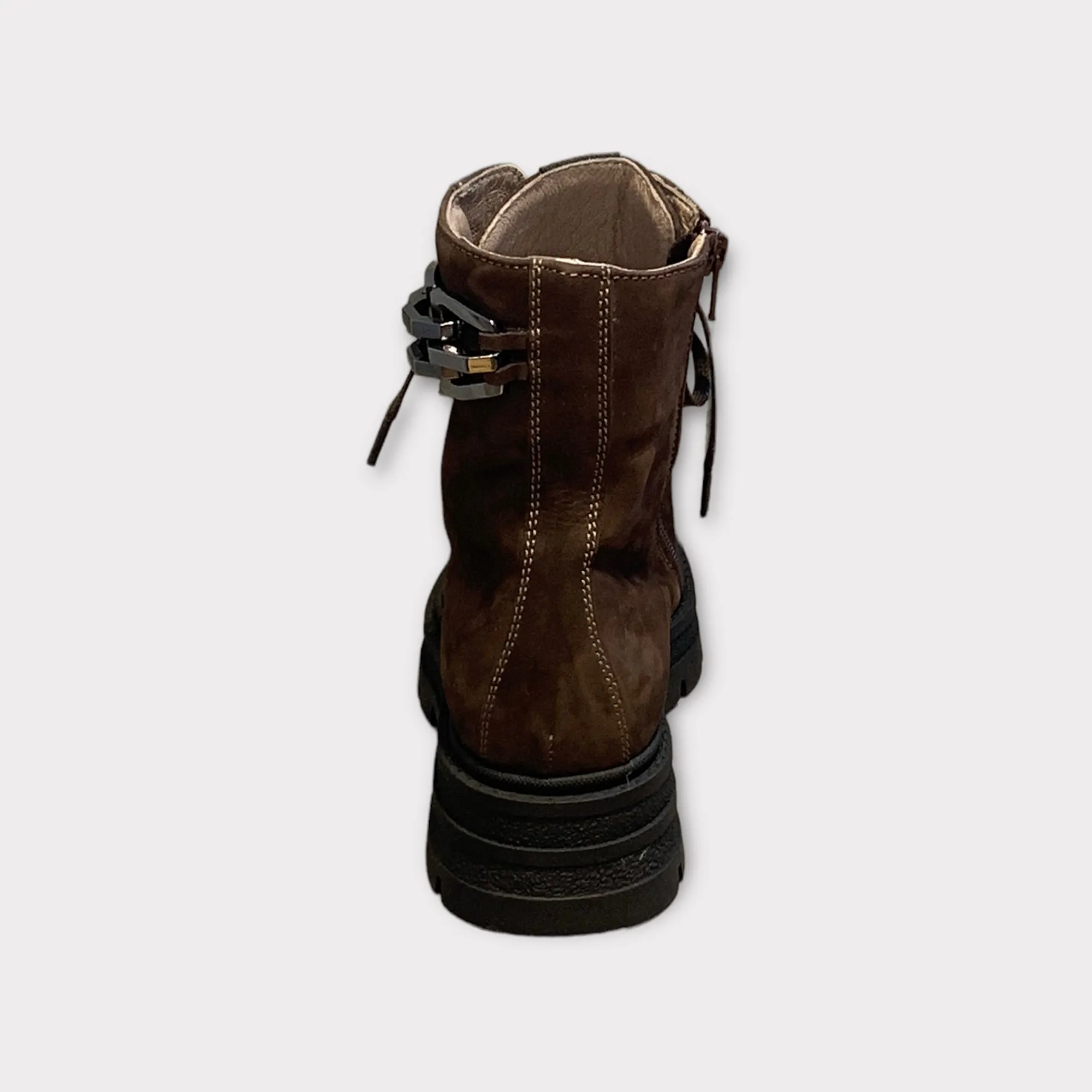 DL Sport Lace Up Boot Chocolate