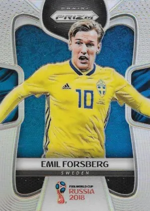 Emil Forsberg, Silver Refractor, 2018 Panini Prizm World Cup Soccer