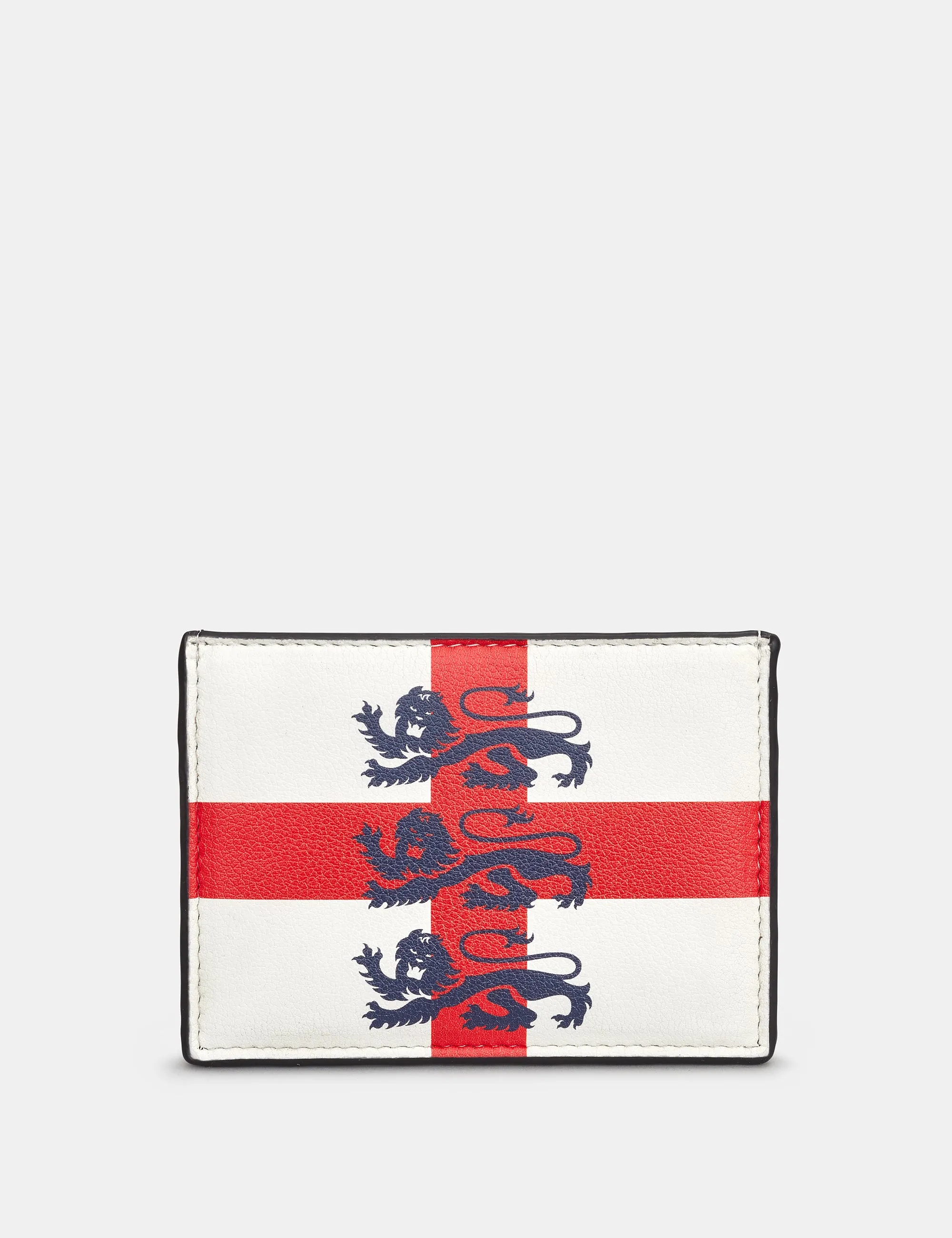 England Legends Three Lions Leather Card Holder