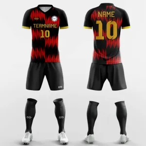 Fire - Custom Soccer Jerseys Kit Sublimated Design