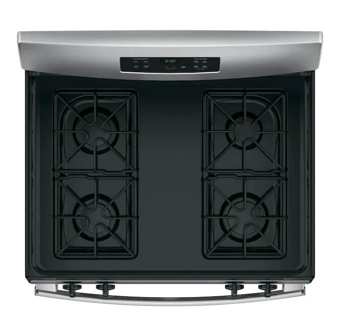 GE  30-in 4 Burners 4.8-cu ft Freestanding Gas Range (Stainless Steel)