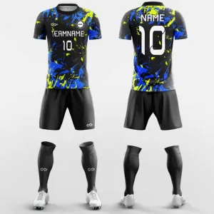 Glow - Men's Sublimated Fluorescent Soccer Jersey Kit