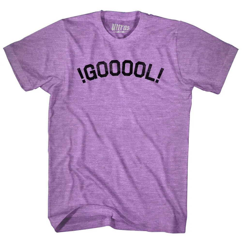 !GOOOOL! Soccer Adult Tri-Blend T-shirt