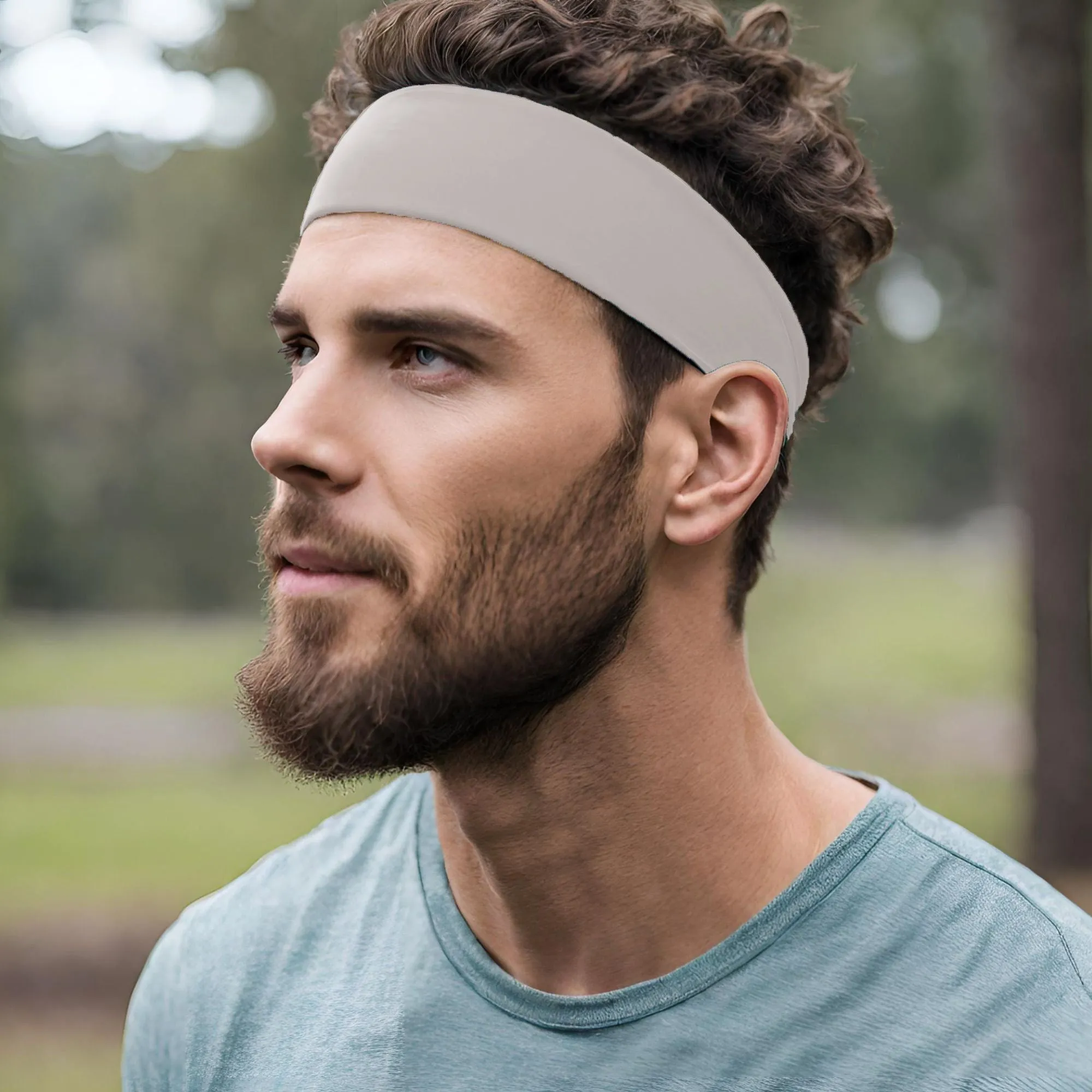 Gray Cotton Headband