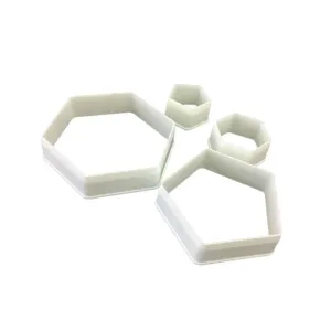 Hexagon & Pentagon Fondant Cutter Set