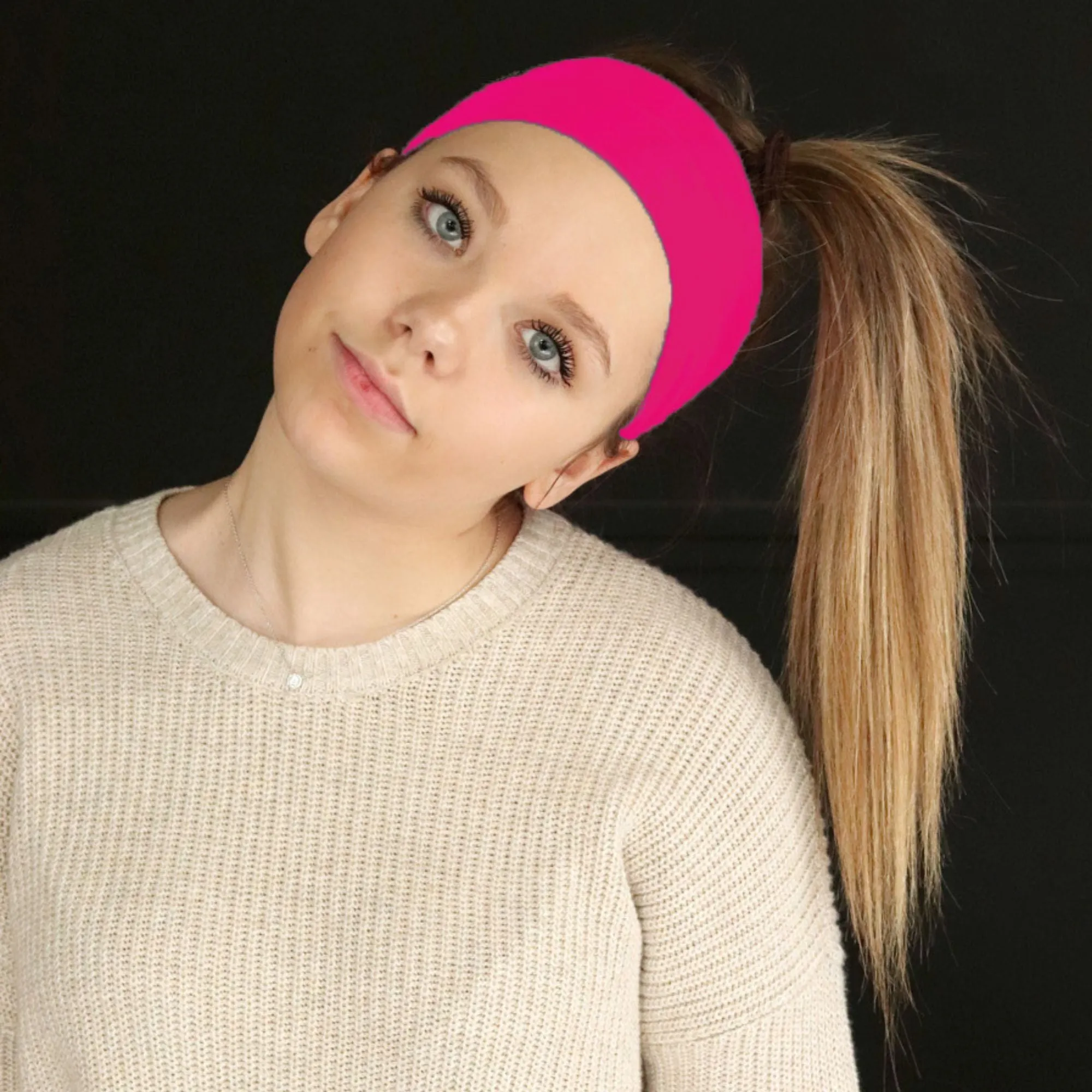 Hot Pink Wide Headband