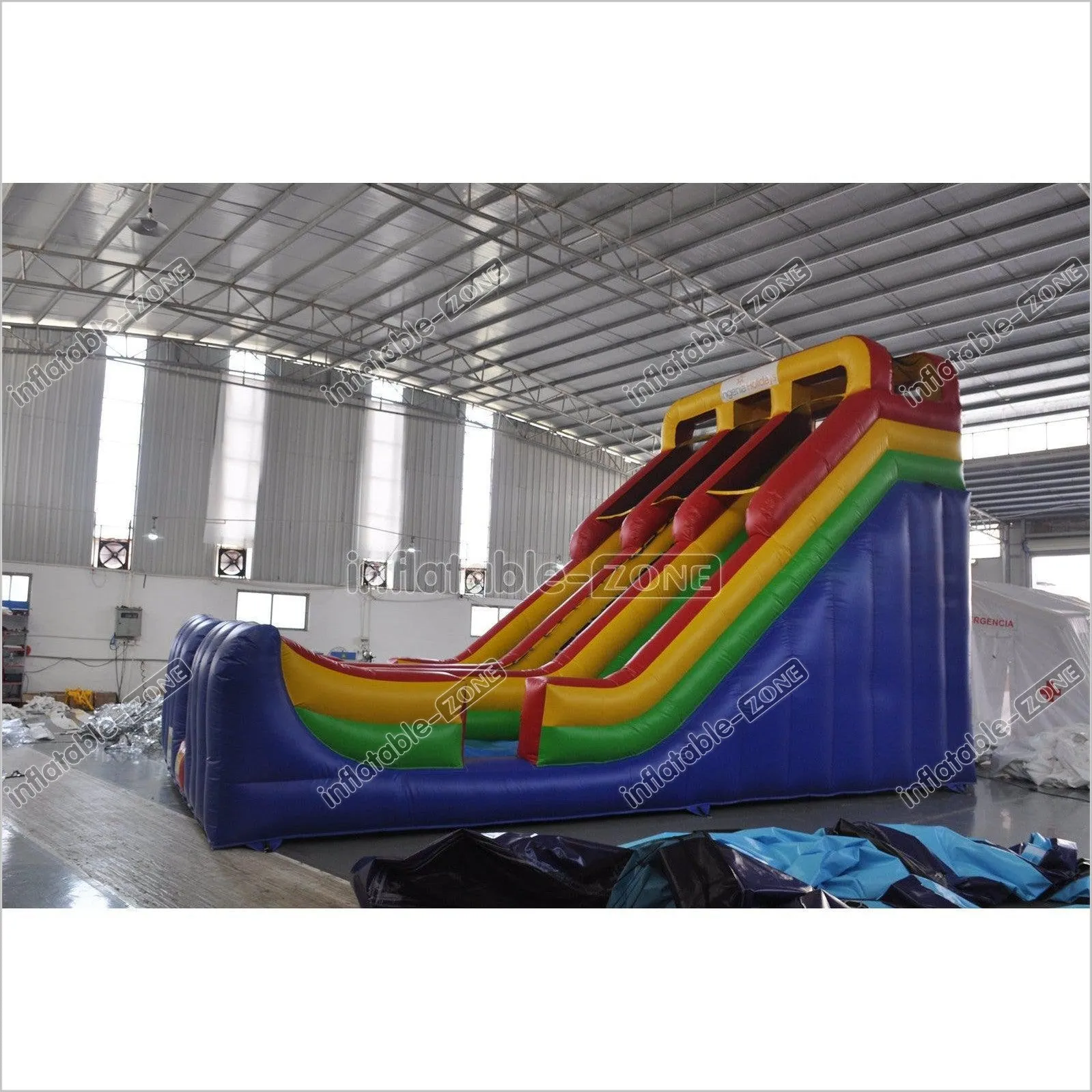 Inflatable Dry Slide Colorful Blow Up Slip And Slide