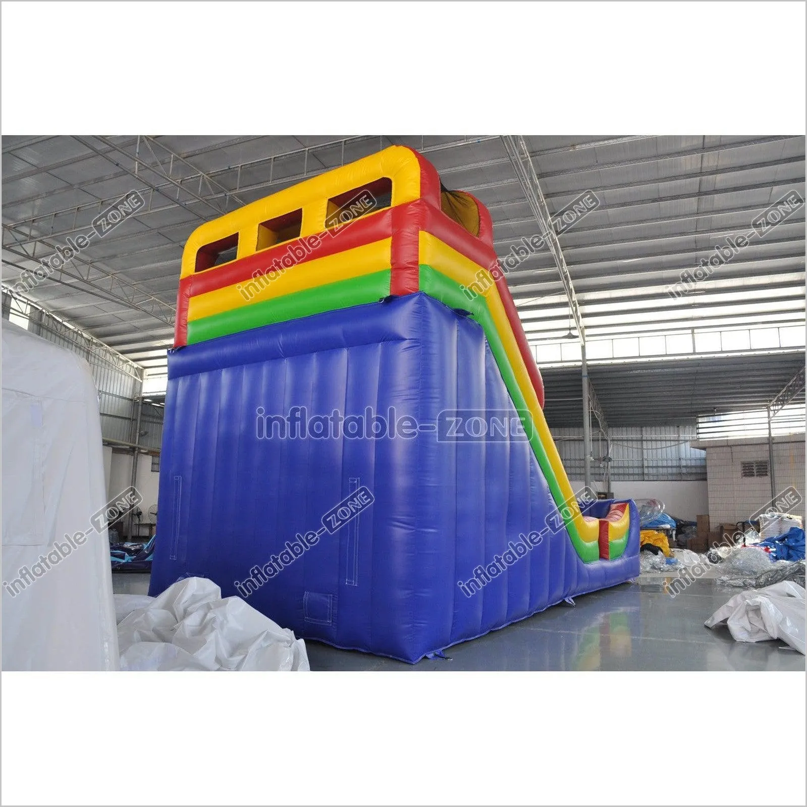 Inflatable Dry Slide Colorful Blow Up Slip And Slide