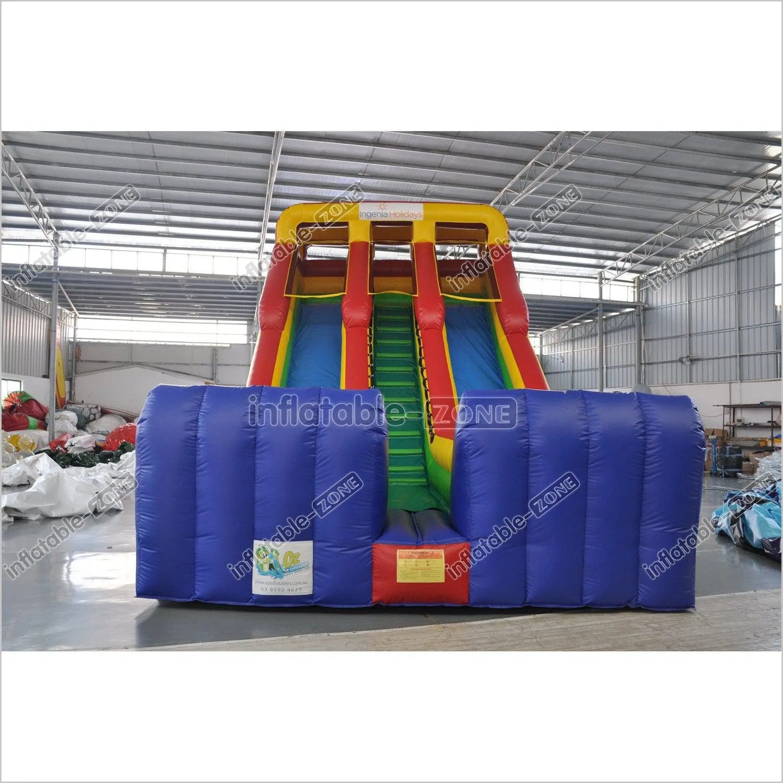 Inflatable Dry Slide Colorful Blow Up Slip And Slide