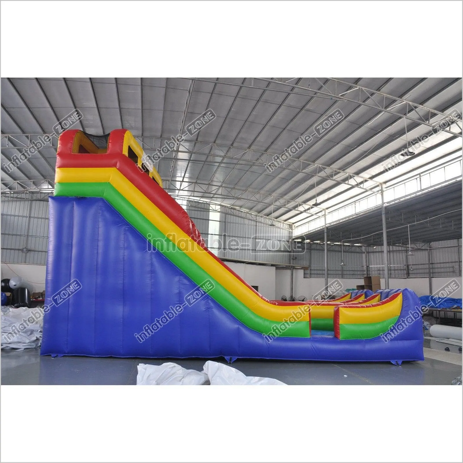 Inflatable Dry Slide Colorful Blow Up Slip And Slide