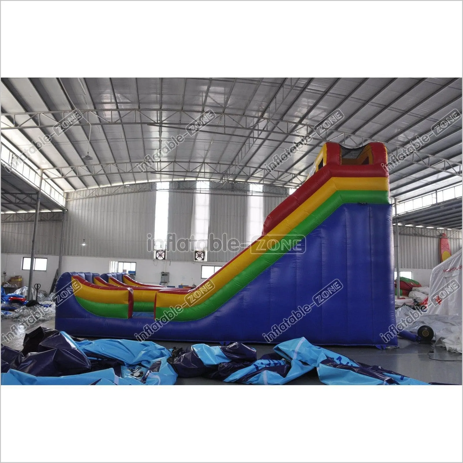 Inflatable Dry Slide Colorful Blow Up Slip And Slide