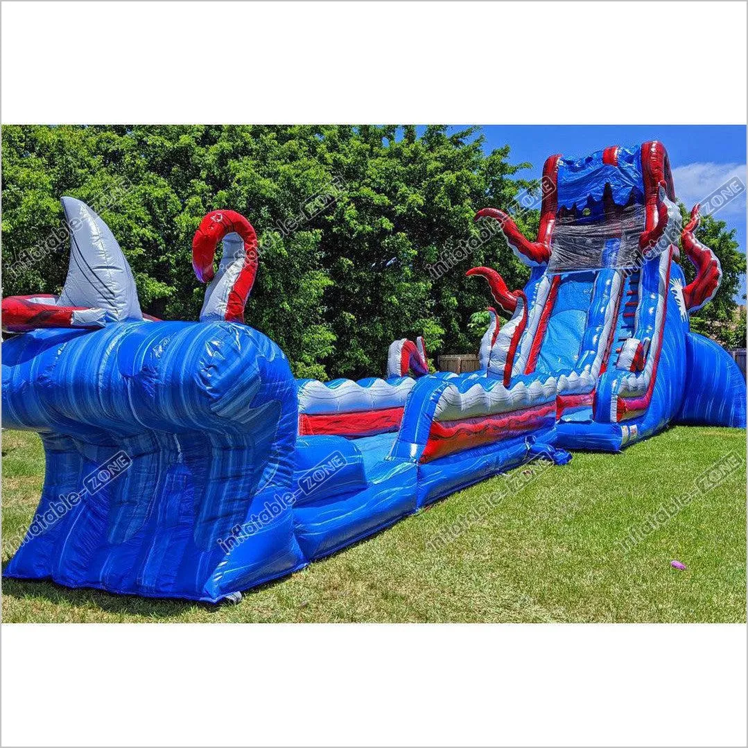 Inflatable Pool Slide Water Slides Above Ground Blow Up Yard Slip Bounce House