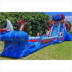 Inflatable Pool Slide Water Slides Above Ground Blow Up Yard Slip Bounce House