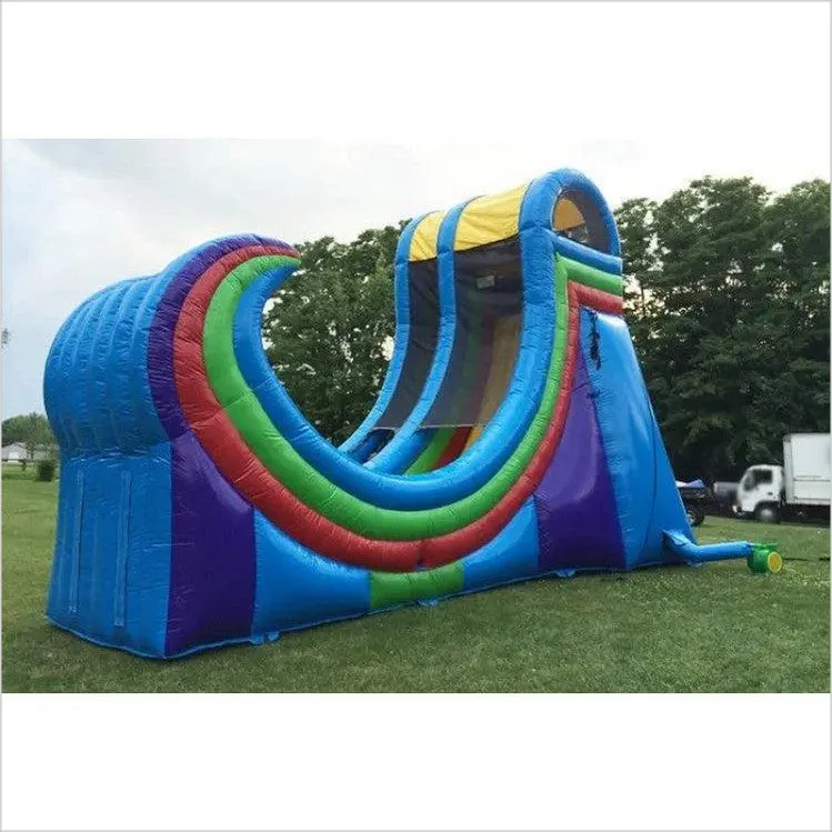 Inflatable Slide Cyclone Blow Up Dry Slide Splash Commercial Slip Jump House Fun Slides