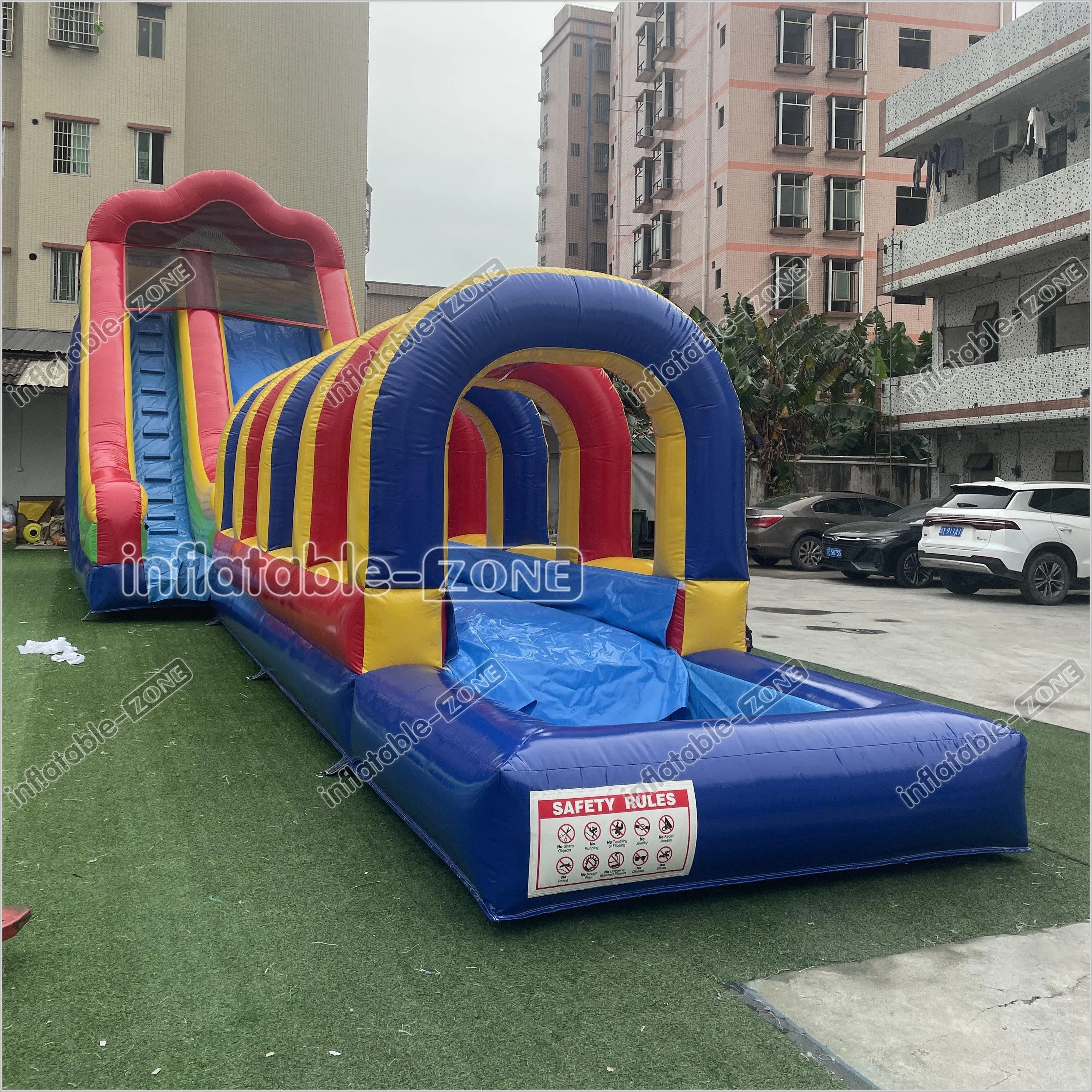 Inflatable Slip N Slide Inflatable Water Slide Large Outdoor Waterslide For Above Ground Pool