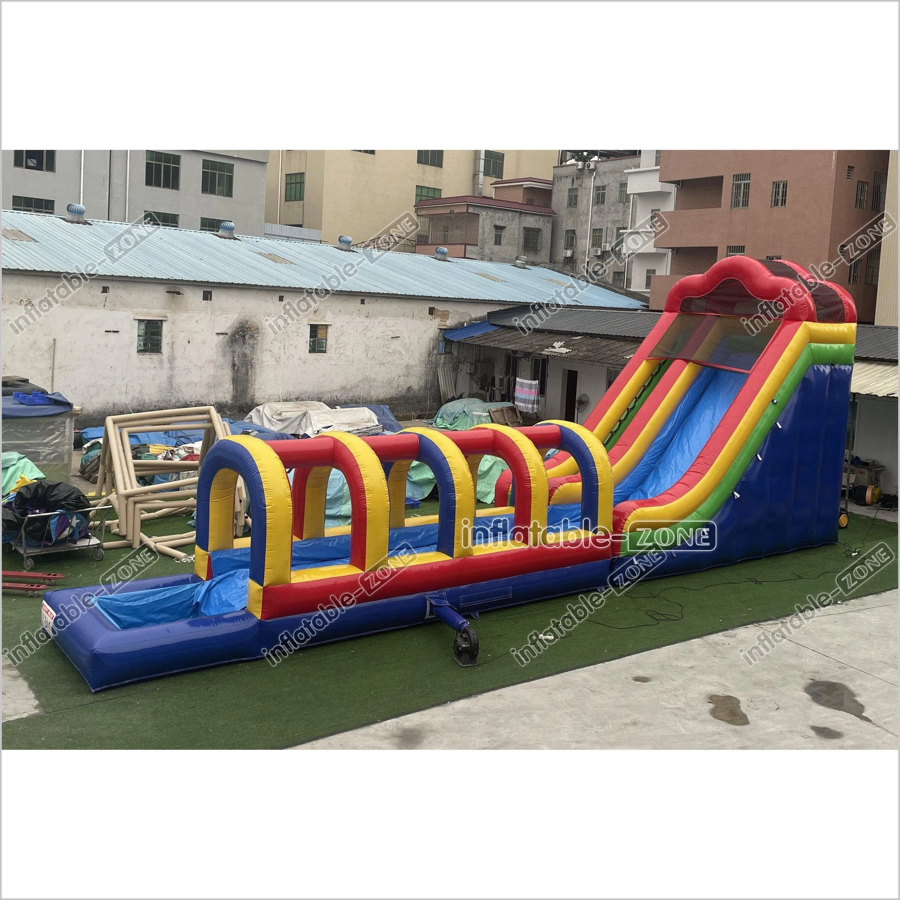 Inflatable Slip N Slide Inflatable Water Slide Large Outdoor Waterslide For Above Ground Pool