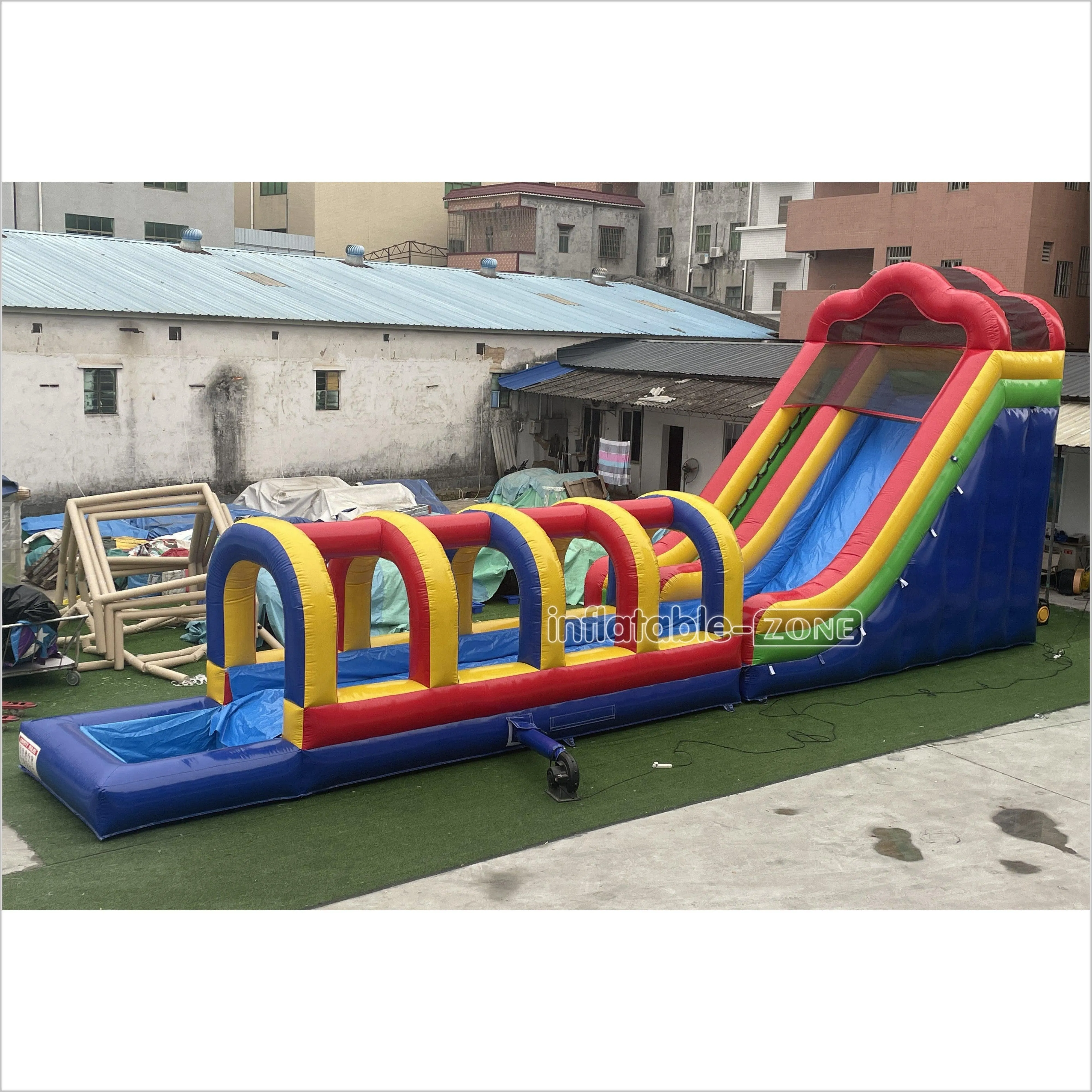 Inflatable Slip N Slide Inflatable Water Slide Large Outdoor Waterslide For Above Ground Pool