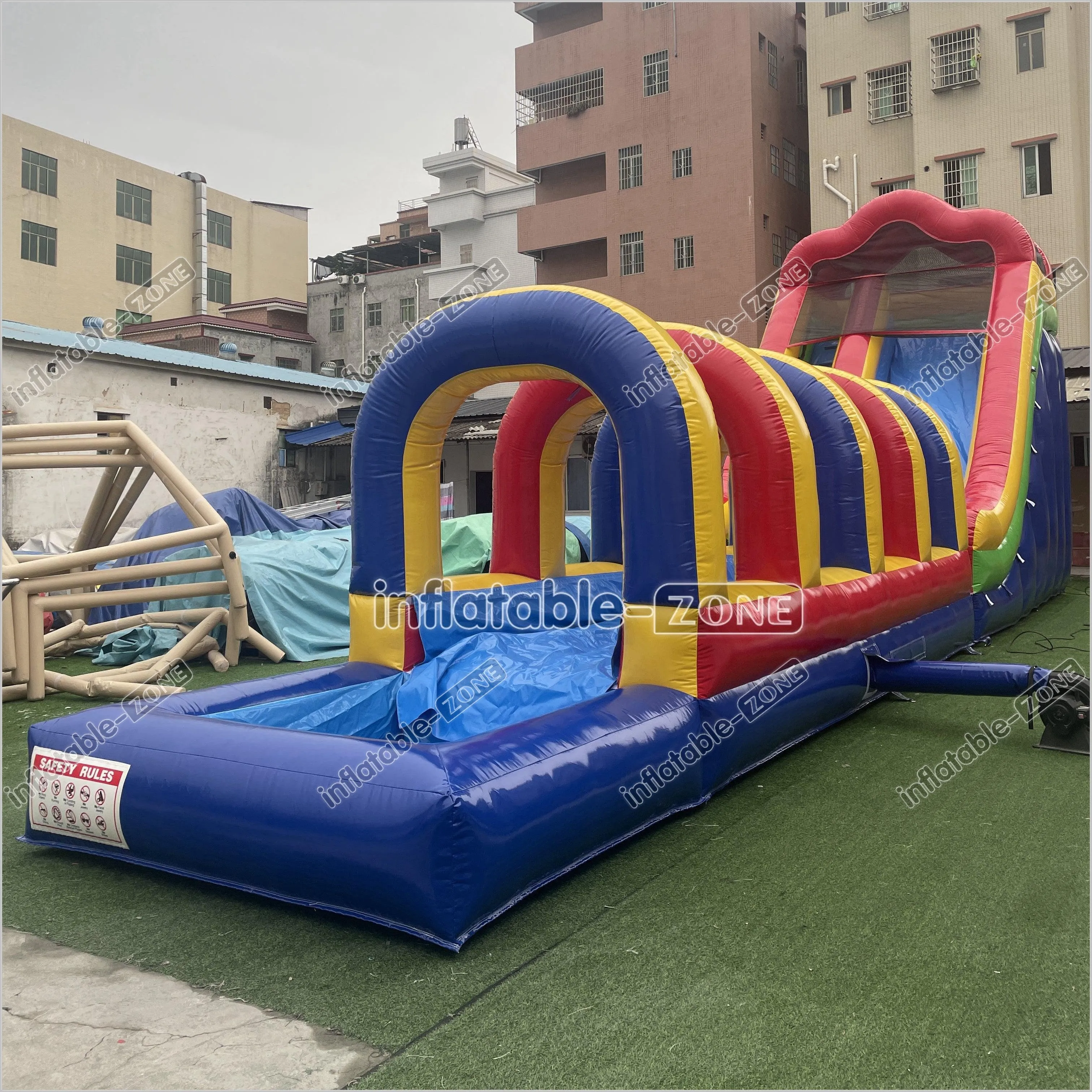 Inflatable Slip N Slide Inflatable Water Slide Large Outdoor Waterslide For Above Ground Pool