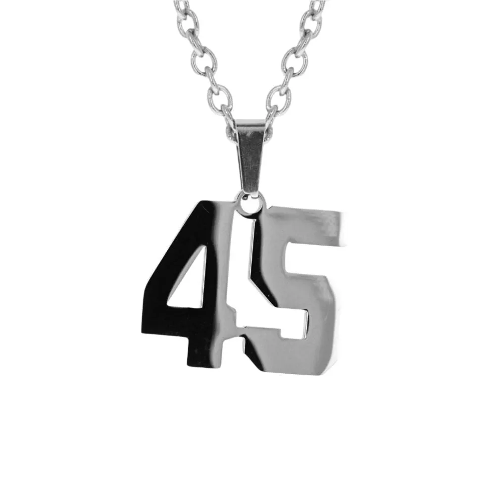 Jersey Number Necklace | Stainless Steel