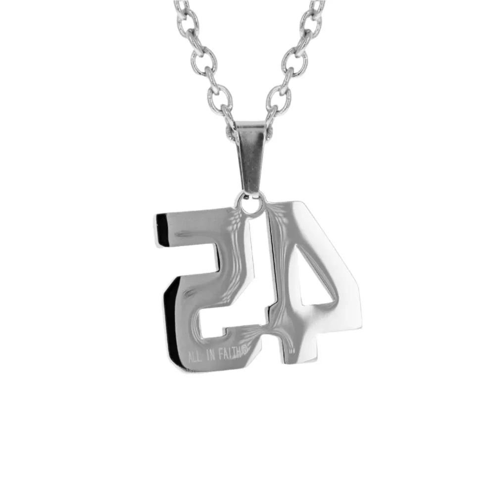 Jersey Number Necklace | Stainless Steel