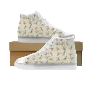 Jurassic Blossom High Top LED Light Up Canvas Women's Shoes