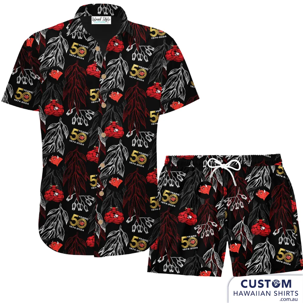 Kalamunda Rugby - Custom Hawaiian Footy Shirt & Shorts