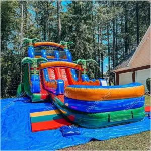 Large Inflatable Water Slide Adult Slip Sportspower My First Splash N Slides