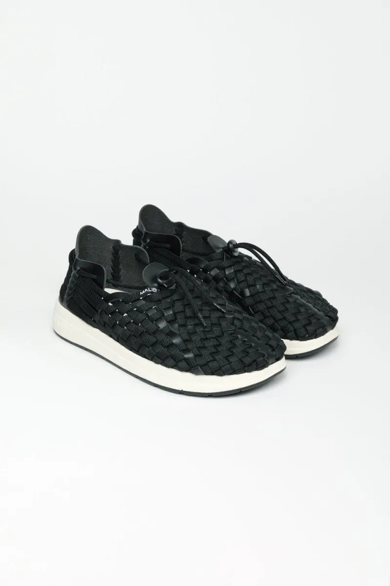 Latigo - Polyester Vegan Leather | Black / Off-White