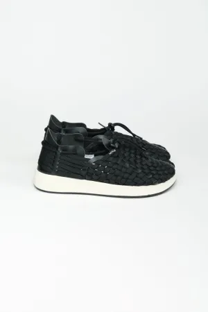 Latigo - Polyester Vegan Leather | Black / Off-White