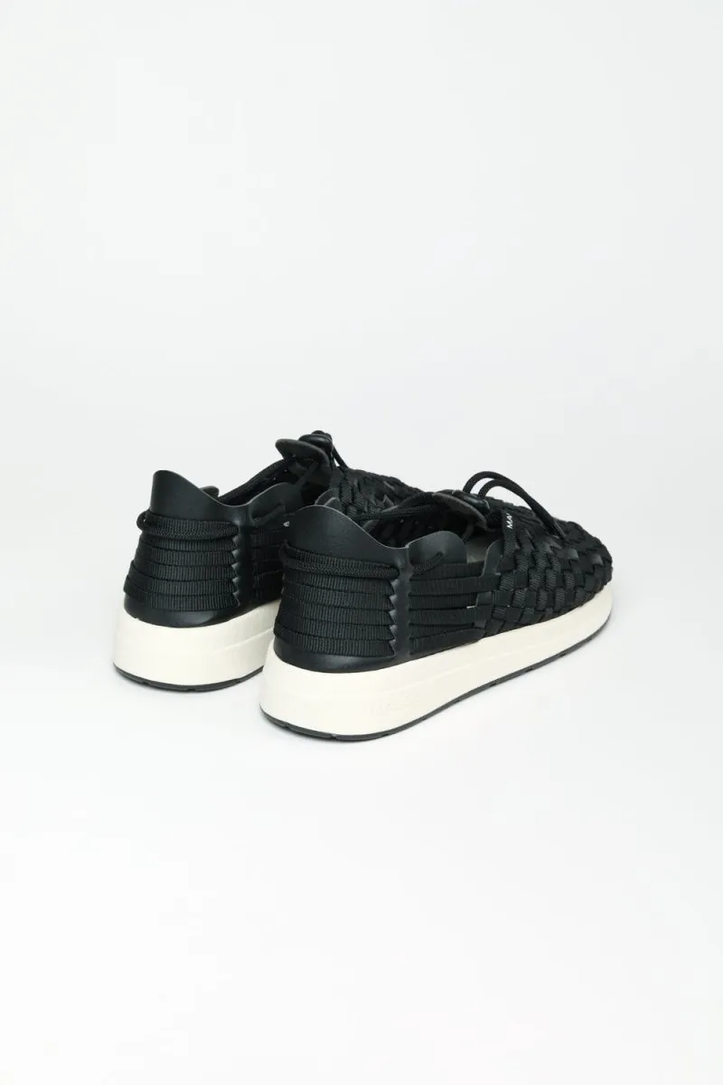 Latigo - Polyester Vegan Leather | Black / Off-White