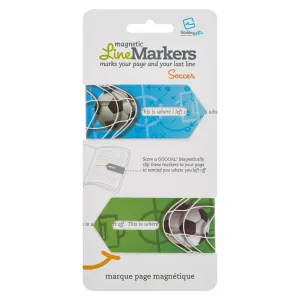 Linemarker Set of 2 Magnetic Bookmark (Soccer)