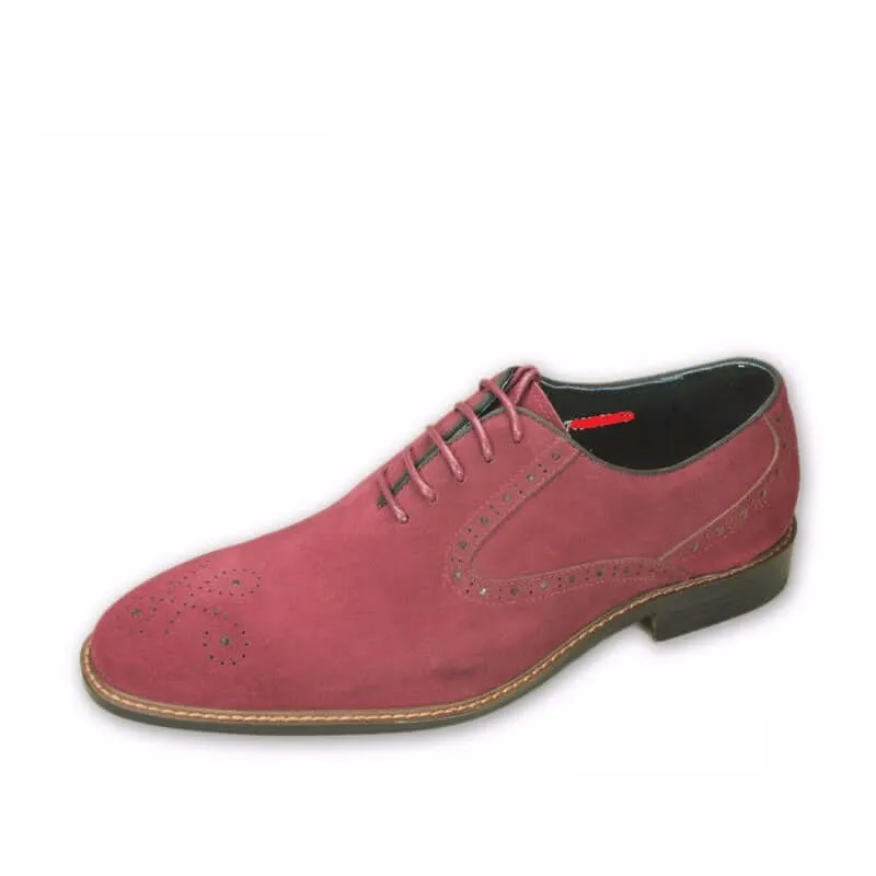 Men,s Handmade Classic Style Real Pink Sude Formal Shoes Men leather shoes