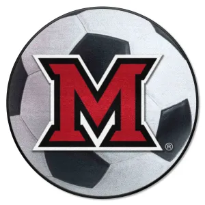 Miami (OH) Redhawks Soccer Ball Rug - 27in. Diameter