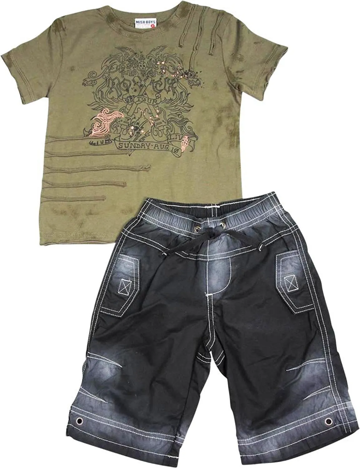 Mish Little Boys Cotton Clothing Short Sets - 25 Styles Available - 30 Day Guarantee