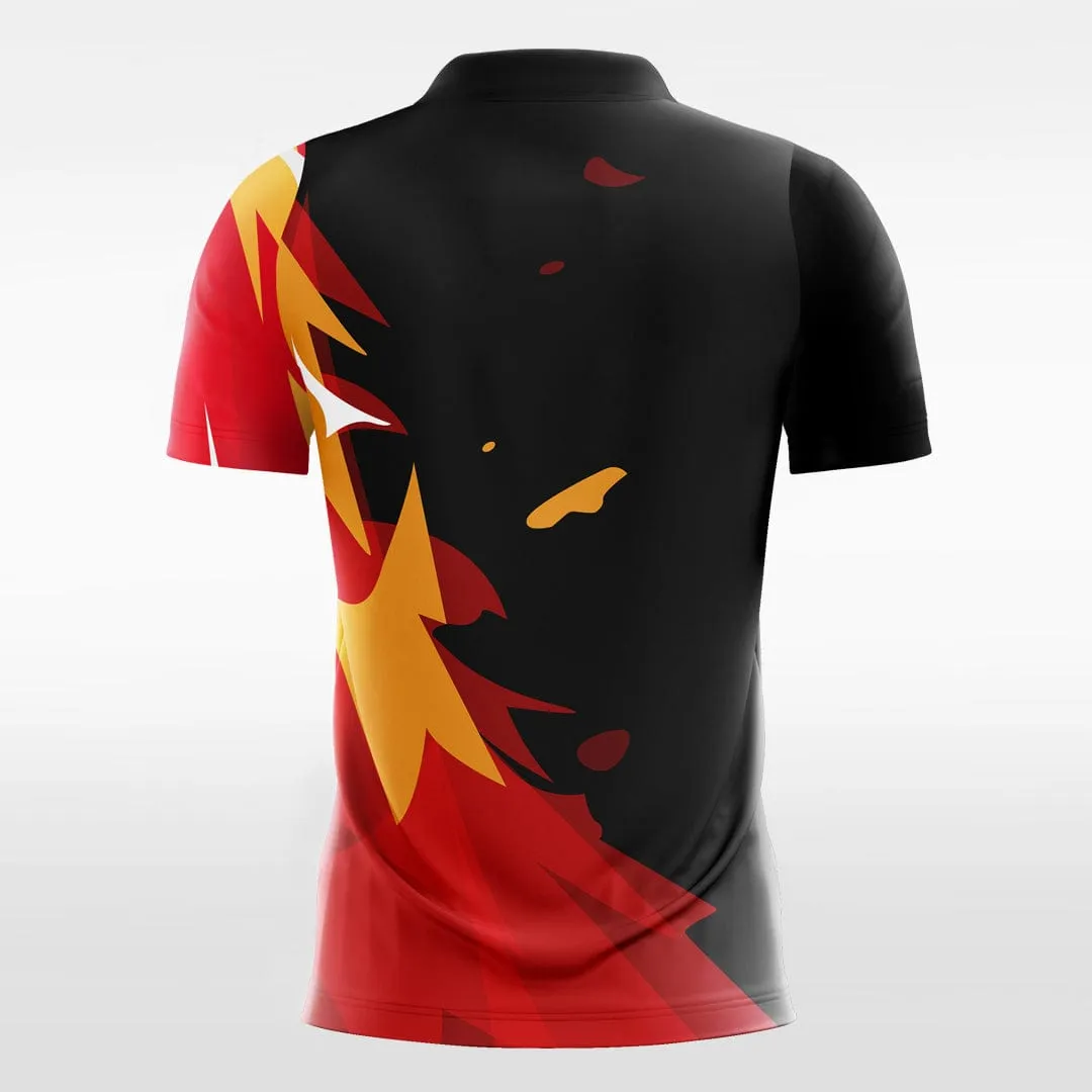 Night Fire - Custom Womens Soccer Jerseys Design Black