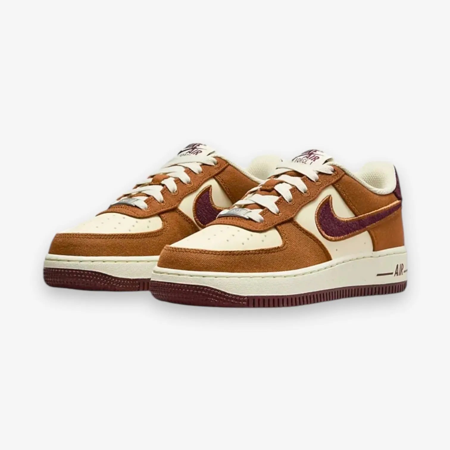 Nike Air Force 1 LV8 GS LT BRITISH TAN/BURGUNDY CRUSH FN4731-200