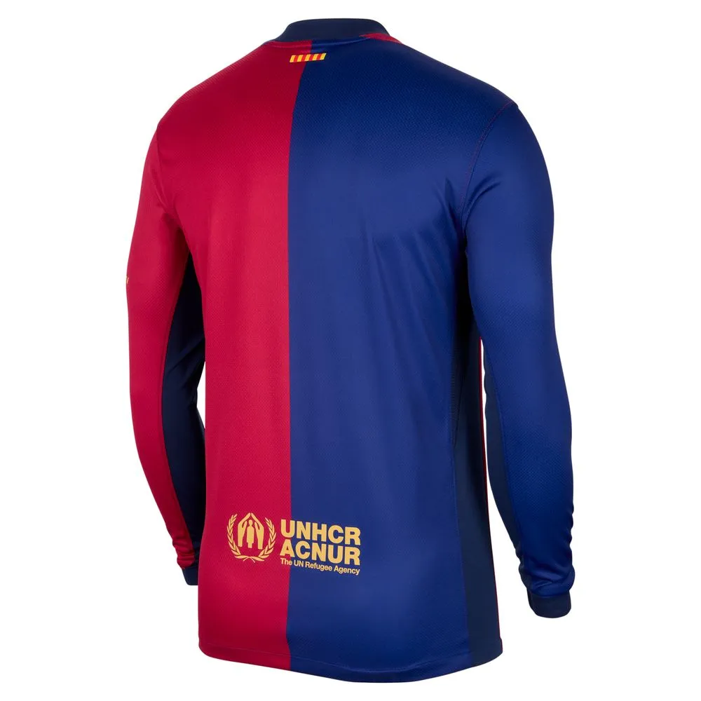 Nike Barcelona 2024/25 Long-Sleeve Stadium Home Jersey