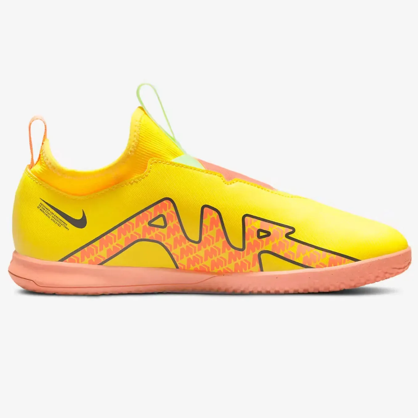 Nike Kids Zoom Vapor 15 Academy Indoor - Yellow Strike-Sunset Glow