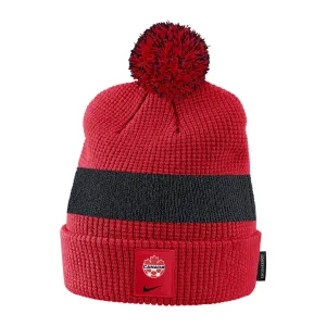 Nike Men's Soccer Team Canada Cuffed Pom Toque Red