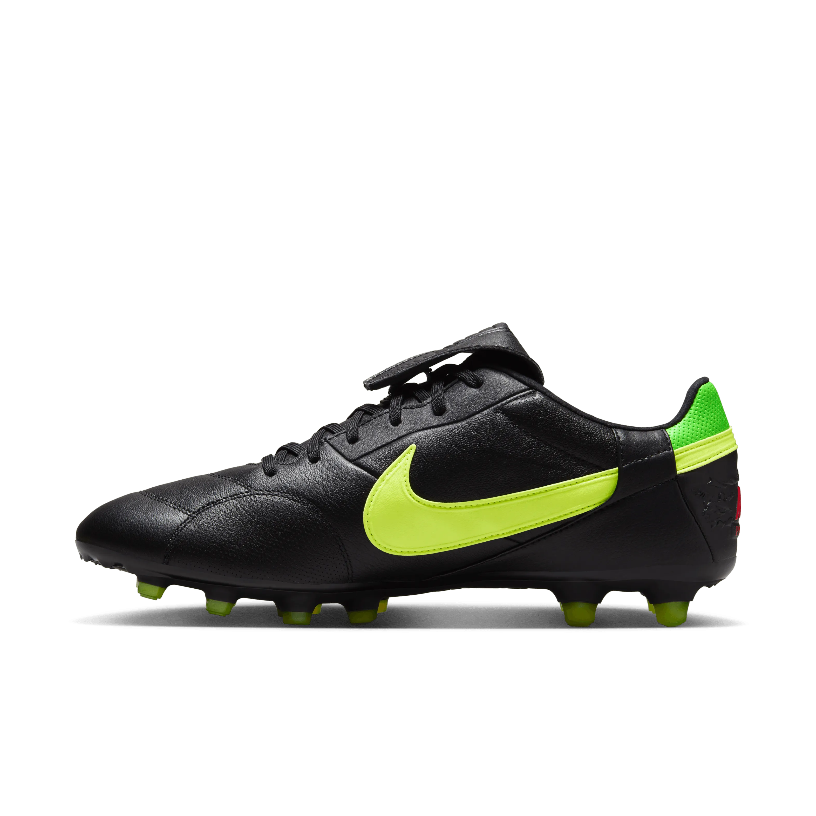 Nike Premier 3 FG-BLACK/VOLT/GREEN STRIKE/BRIGHT CRIMSON