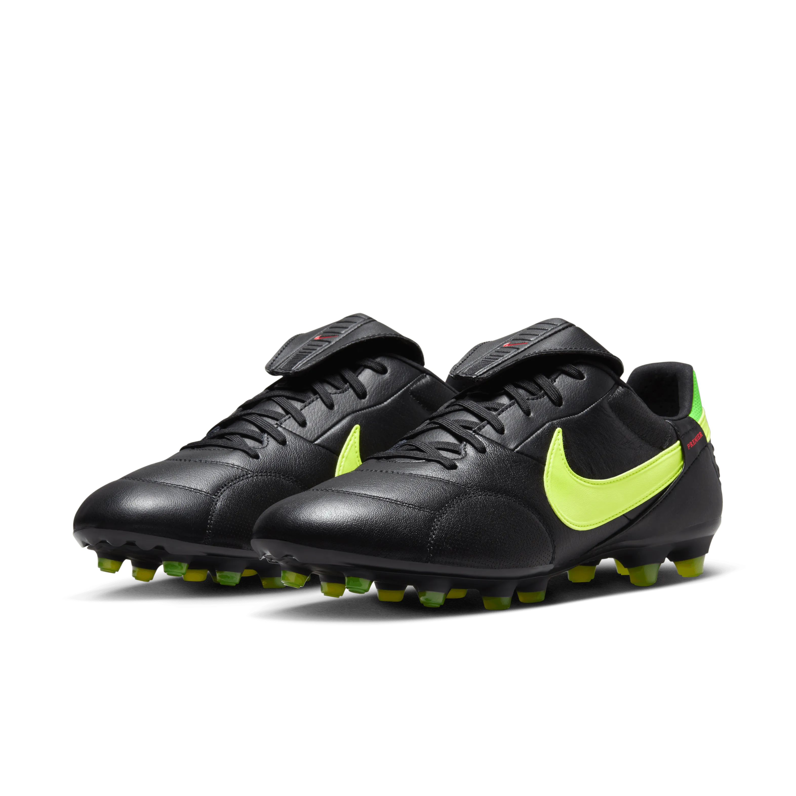 Nike Premier 3 FG-BLACK/VOLT/GREEN STRIKE/BRIGHT CRIMSON