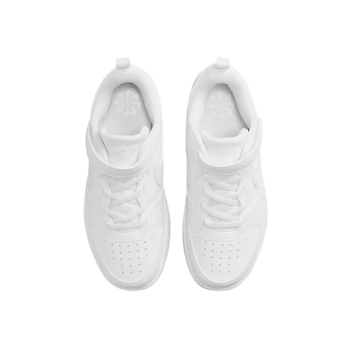 Nike scarpa sneakers da bambini Court Borough DV5457-106 bianco