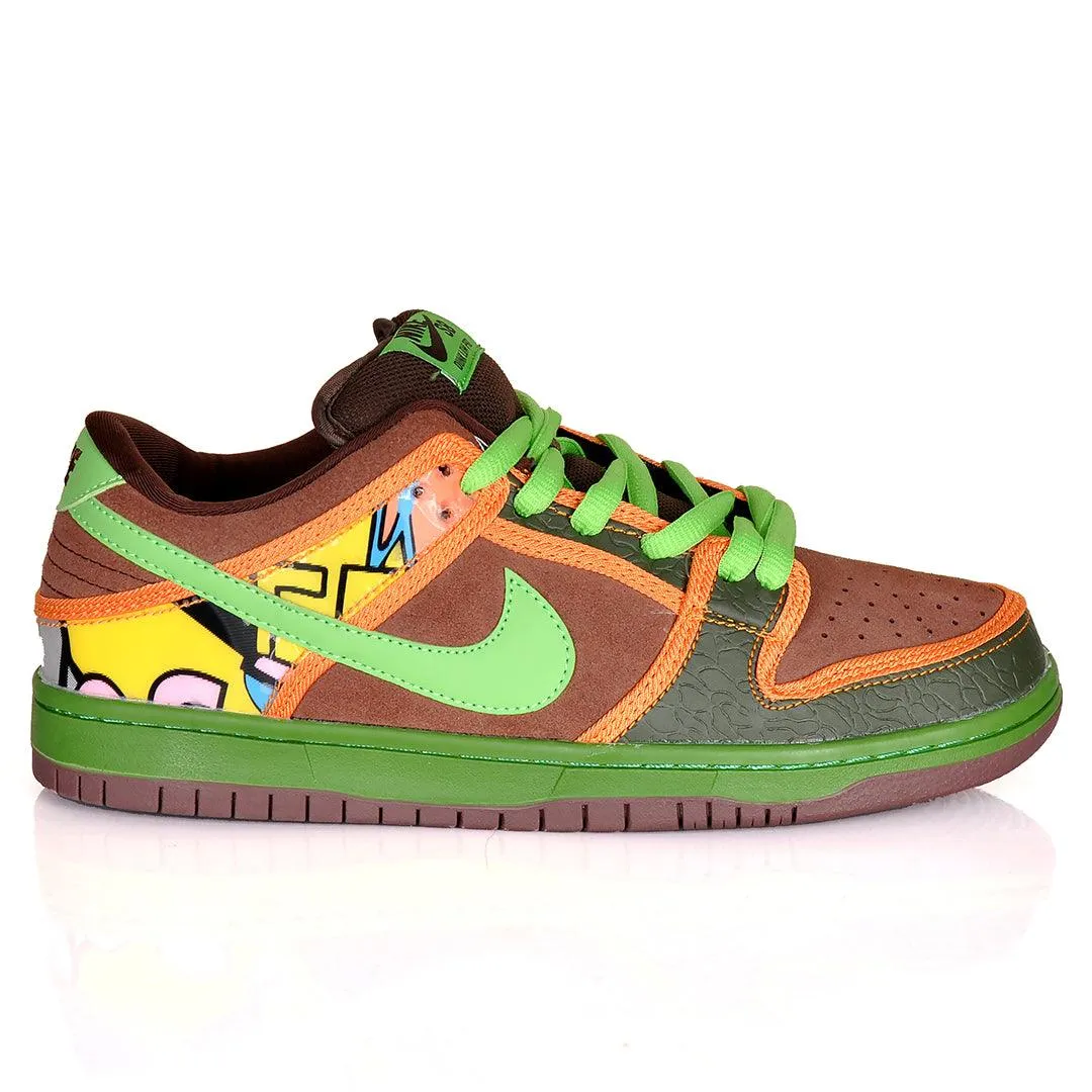 NK SB Dunk Low Pro Mixed Green Sneakers