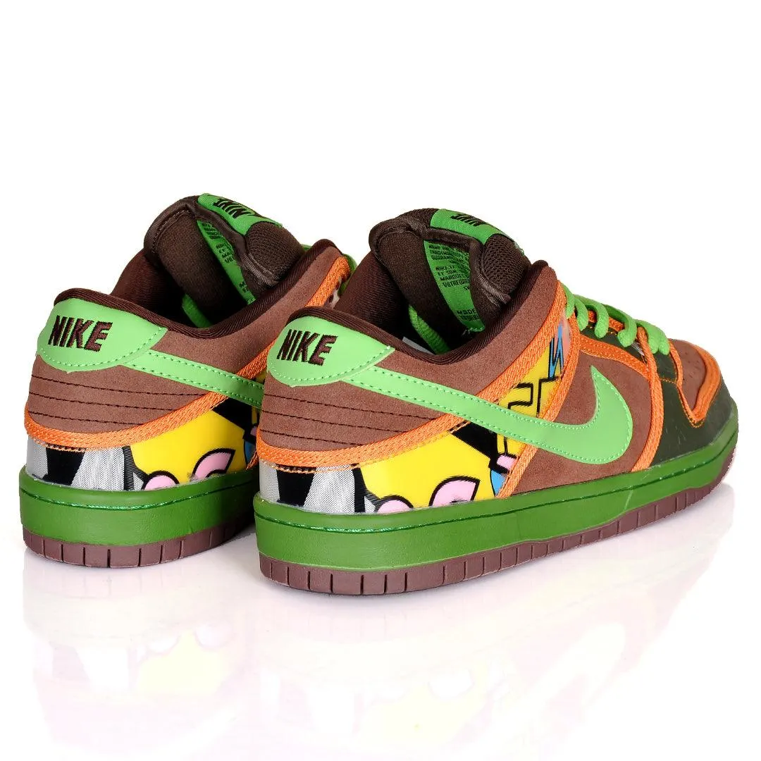 NK SB Dunk Low Pro Mixed Green Sneakers