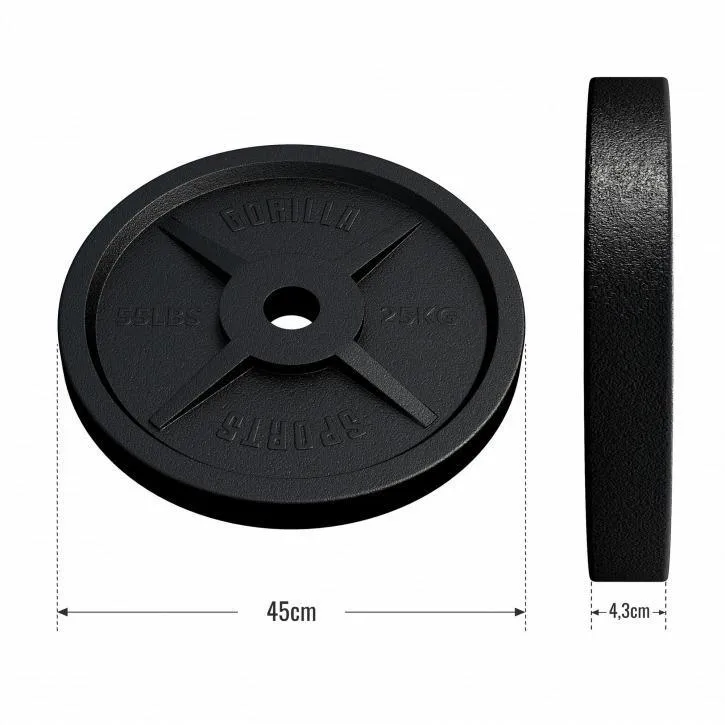 Olympic Cast Iron Weight Plate 50/51 mm - 25KG