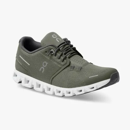 ON Men's Cloud 5, Olive/White, 7 Medium US