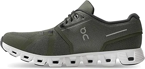 ON Men's Cloud 5, Olive/White, 7 Medium US