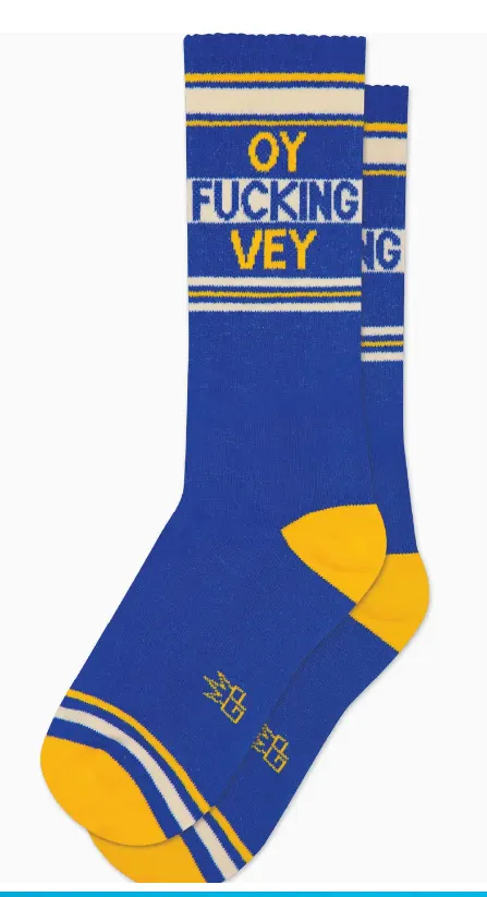 Oy Fucking Vey Crew Sock