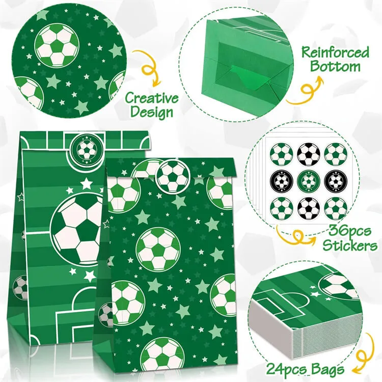 Paper Party Bag | Soccer | 12 Pcs