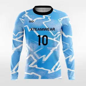 Pop Camouflage 4 - Customized Men's Sublimated Long Sleeve Soccer Jersey